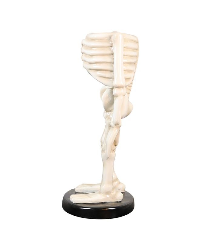 Skeleton Outdoor Halloween Decoration With Stand   28"