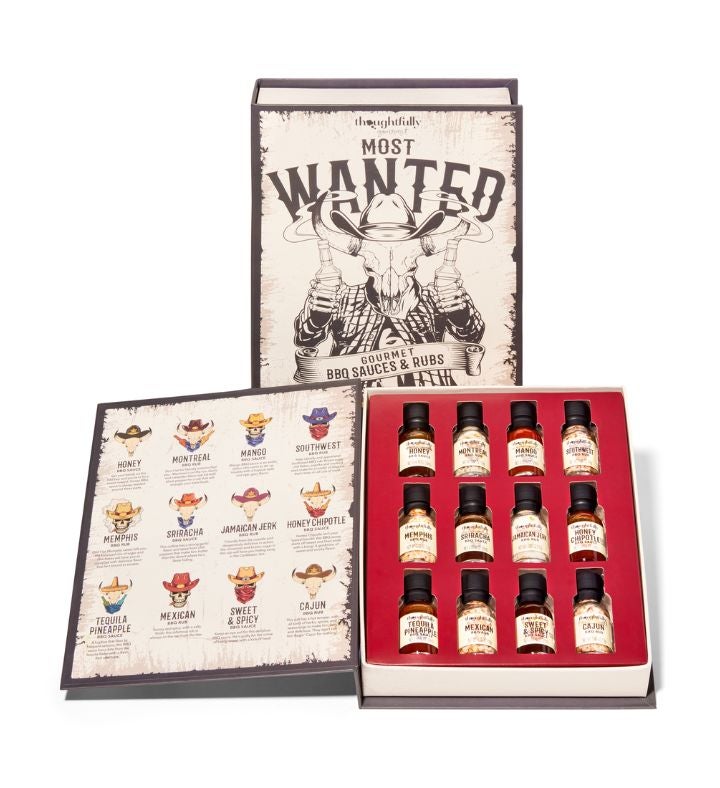 Most Wanted BBQ Sauces and Rubs Gift Set of 12