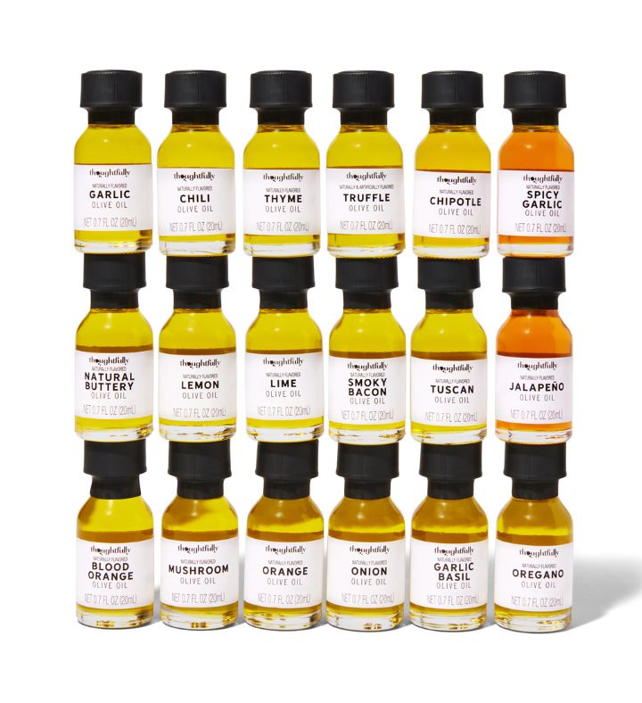 Flavor Infused Olive Oil Sampler Set, Pack of 18