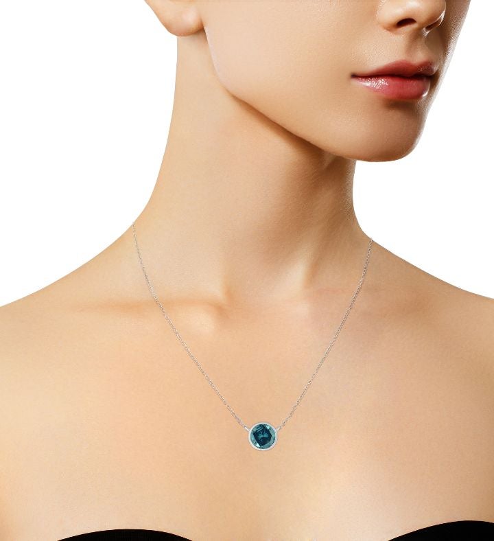 925 Sterling Silver Solitaire Pendant