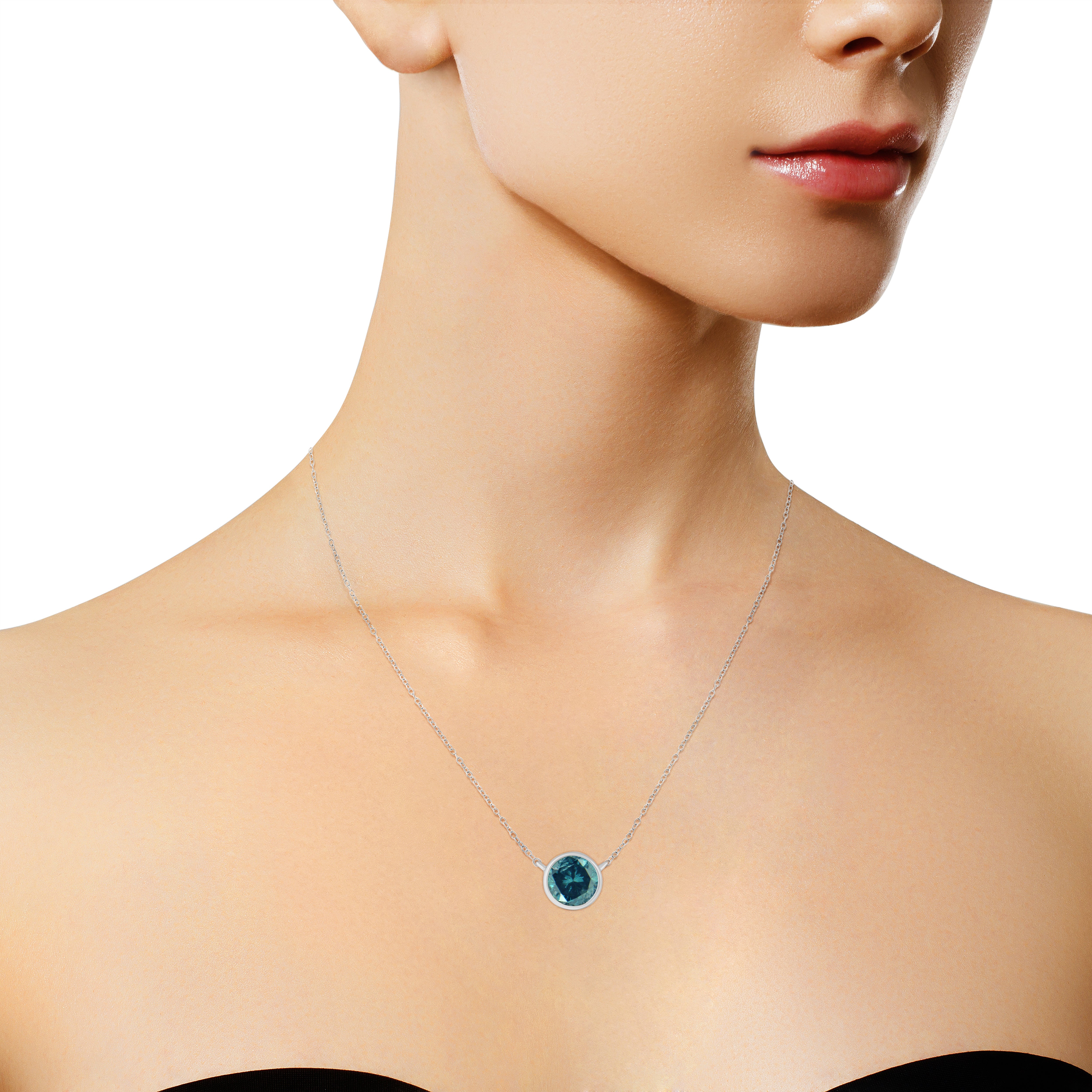 925 Sterling Silver Solitaire Pendant