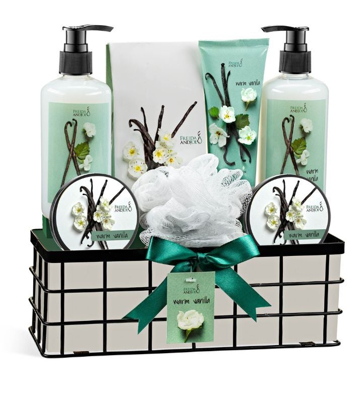 Warm Vanilla Pc Spa Gift Basket For Women & Men