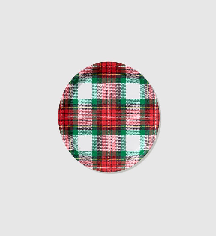Winter Plaid Small Plates (10 Per Pack)