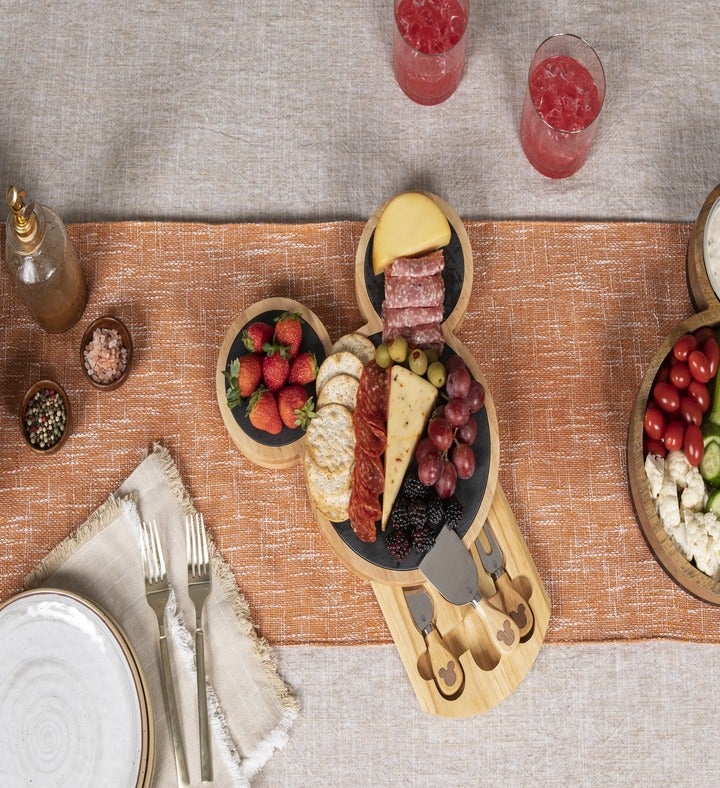 Mickey Mouse Slate Cheese Board With Cheese Knife Set