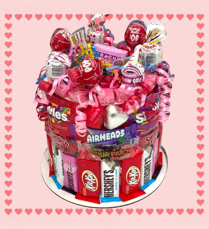 Valentine's Candy Cake