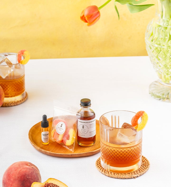 Peach Picnic Bourbon Old Fashioned Cocktail Kit
