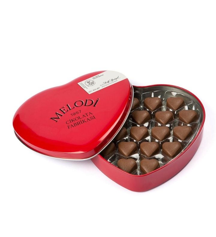 Valentine Heart Valentine's Chocolate Red Metal Box