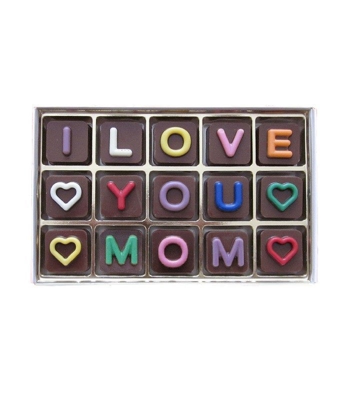 I Love You Mom Chocolate Message Gift For Mommy