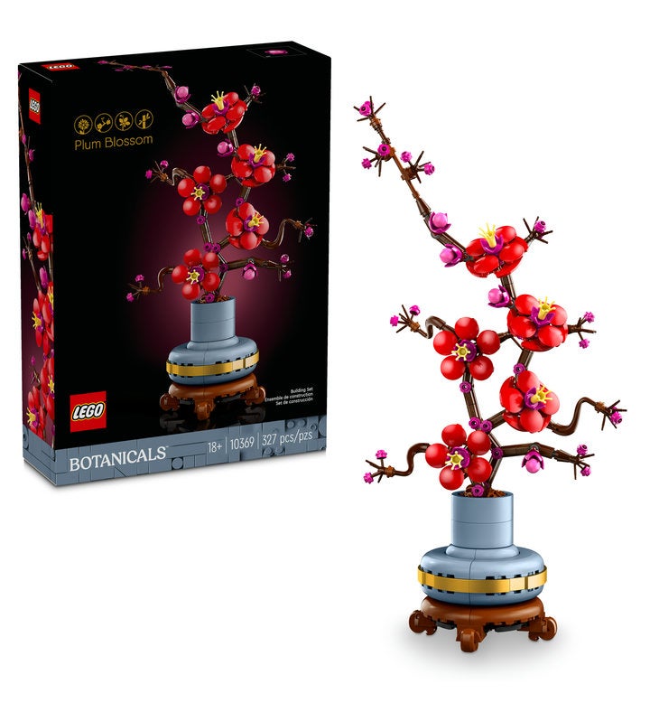 Lego Icons Plum Blossom Flower Decor Display Set 10369