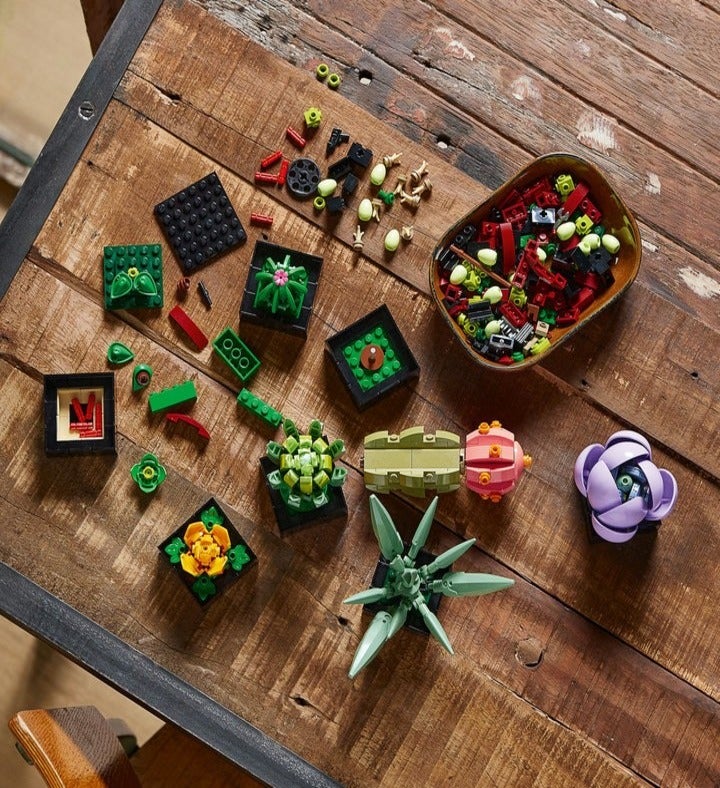 LEGO Succulents 10309 Plant Decor Building Kit 771 Pieces
