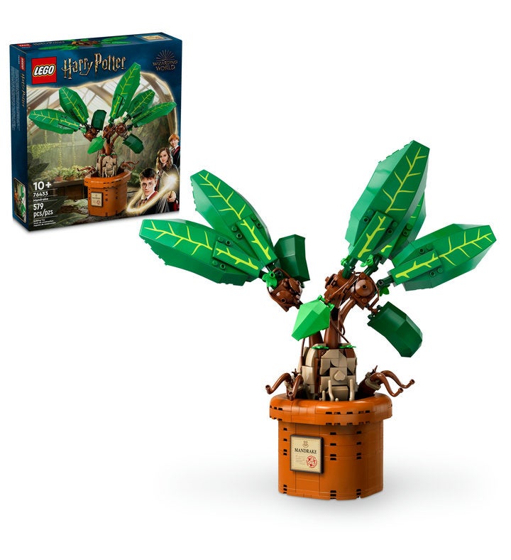 LEGO Harry Potter Mandrake Plant Toy, Magical Gift 76433