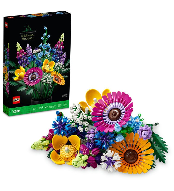 LEGO Icons Wildflower Bouquet 10313 Building Set 939 Pieces