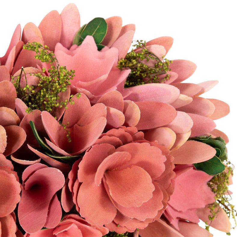 Mixed Floral & Foliage Artificial Valentine's Day Heart Wreath - 12.25"
