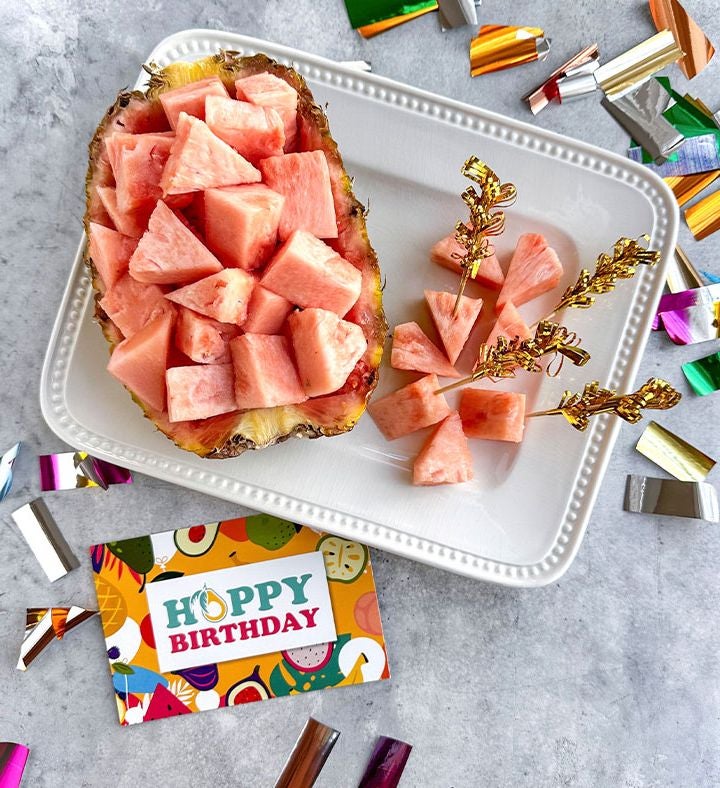 Happy Birthday pinkglow Pink Pineapple Duo Exclusive Gift Box