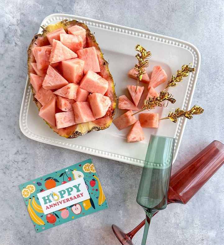 Happy Anniversary Pink Pineapple Duo Exclusive Gift Box
