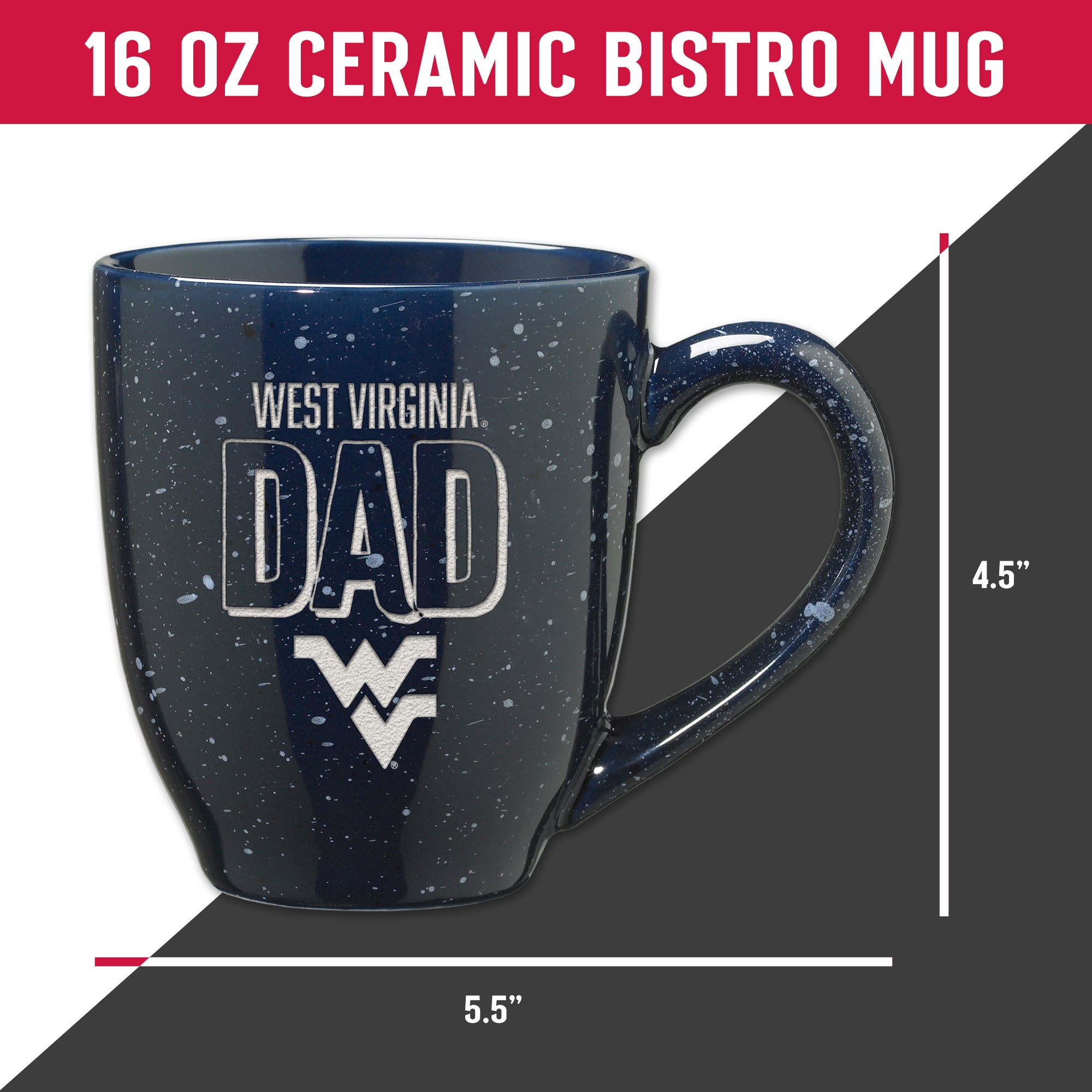 College Dad Engraved Ceramic Coffee Mug 16 oz.