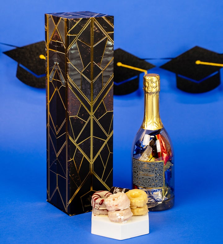2025 Congrats Grad Bubble Box With Mini Cake Donuts