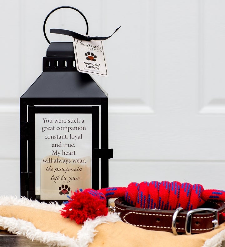 Pet Sympathy Gift Set: Pawprints Left By You Pet Loss Gift For Cat Or Dog