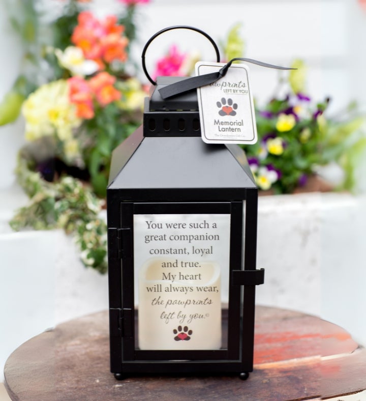 Pet Sympathy Gift Set: Pawprints Left By You Pet Loss Gift For Cat Or Dog