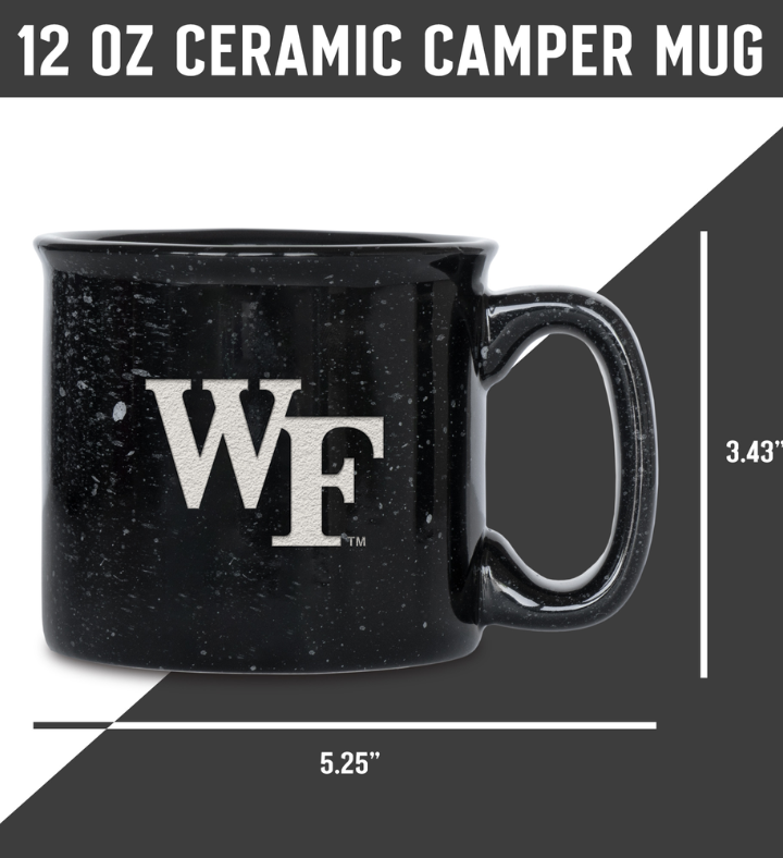 College Speckle 12oz Laser Engraved Campfire Mug