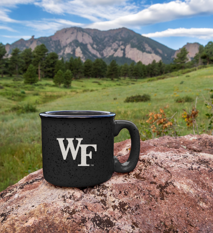 College Speckle 12oz Laser Engraved Campfire Mug