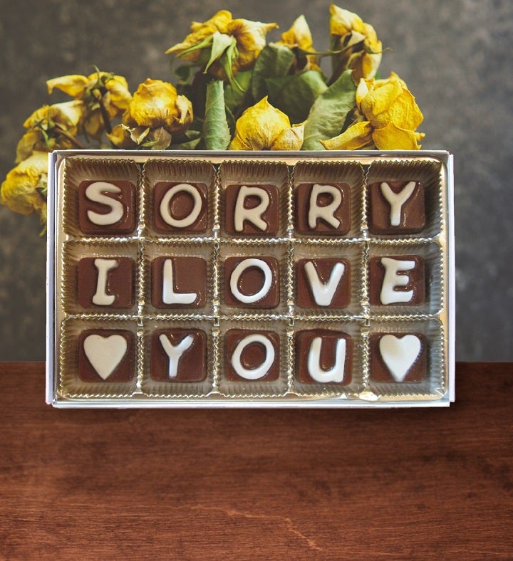 I'm Sorry Gift I Love You Chocolate Message Apology Gift Idea