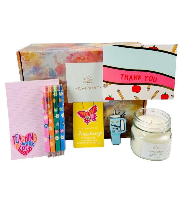Teach, Inspire And Recharge, Teacher Appreciation Gift Box