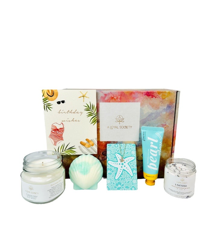 Seaside Celebration, Beach Birthday Gift Box