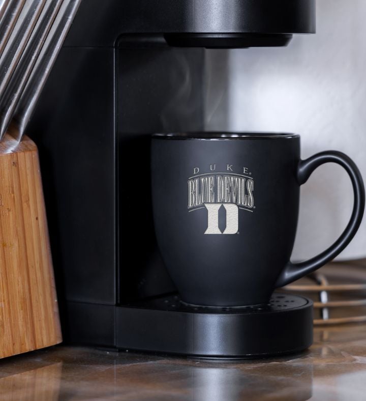 College 15oz Matte Black Ceramic Bistro Mug