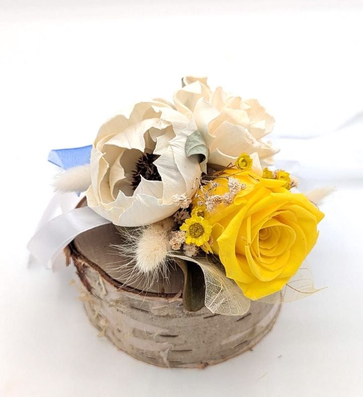 Lasting Preserved Yellow Rose Corsage