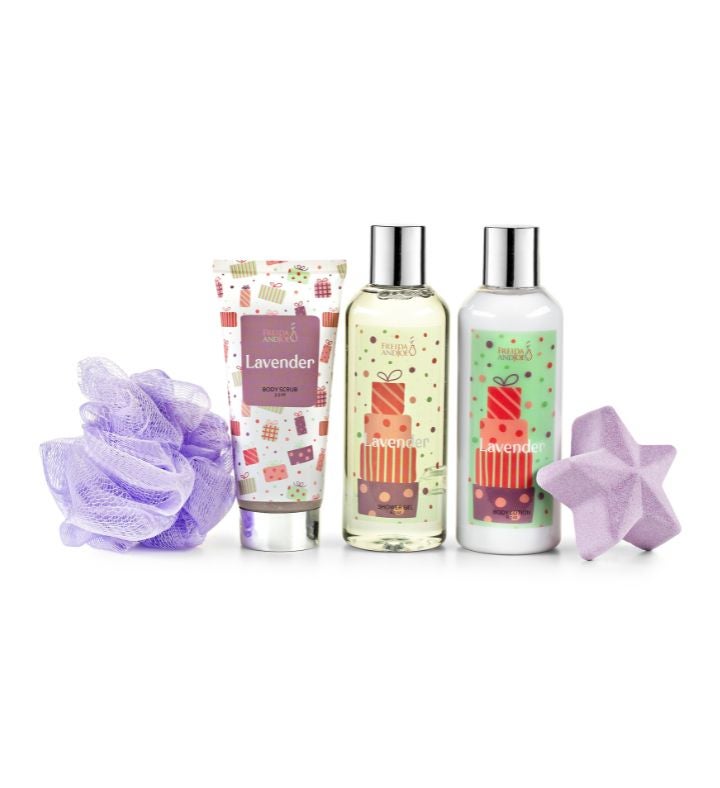 Lavender Fragrance 5-Piece Bath and Body Collection Gift Box Set