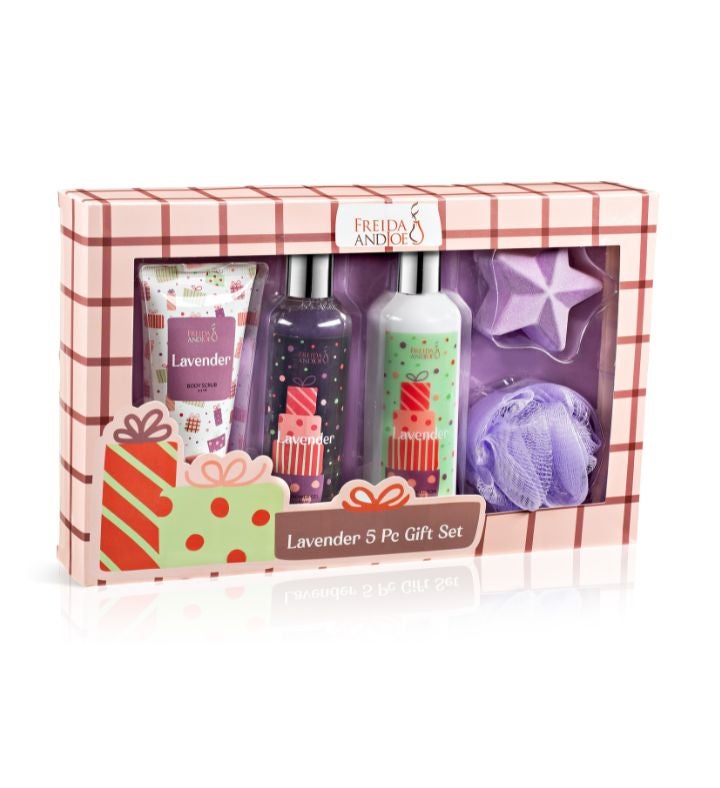 Lavender Fragrance 5-Piece Bath and Body Collection Gift Box Set