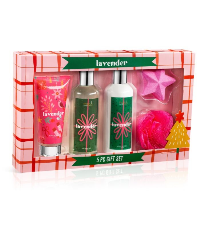 Lavender Fragrance 5 Piece Bath and Body Collection Gift Box