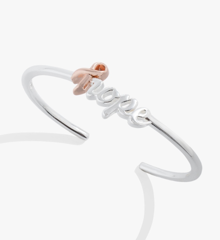 Breast Cancer Awareness Hope Cuff Bracelet