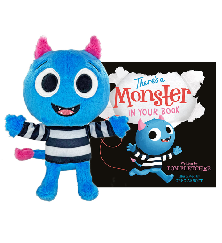 There's A Monster In Your Book 10" Plush And Board Book Gift Set