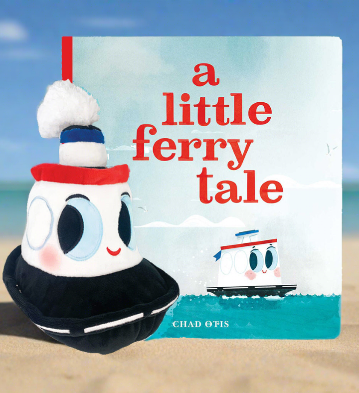 A Little Ferry Tale 8.5" Plush Boat With Hardcover Book Gift Set
