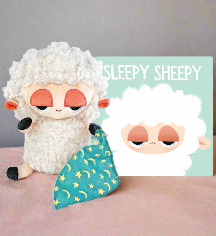 Sleepy Sheepy 10.5" Plush And Hardcover Book Gift Set
