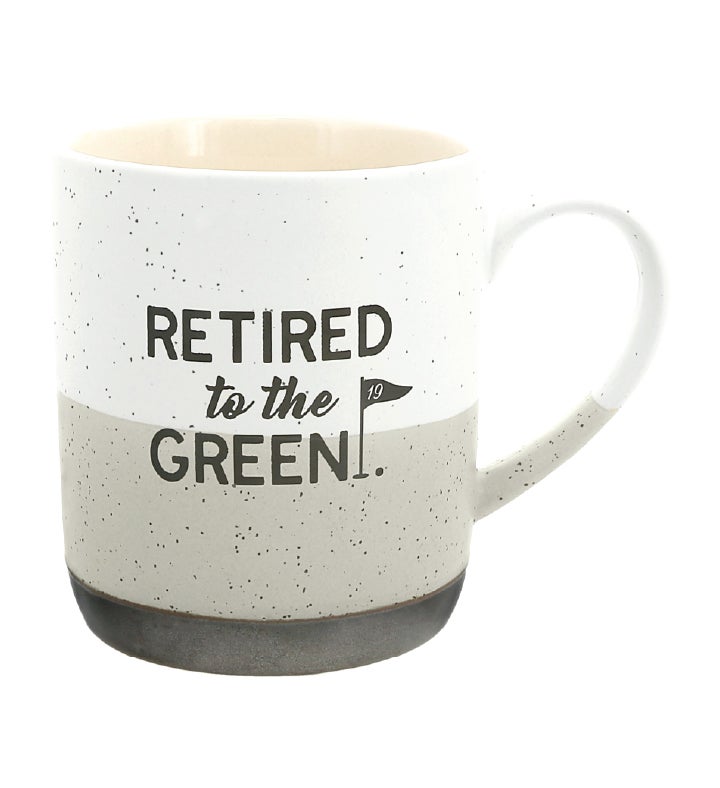 "Retired to the Green" Stoneware Mug
