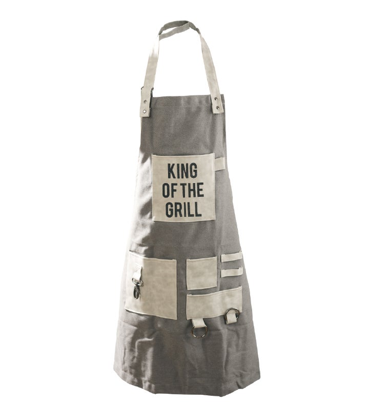 King Of The Grill Canvas Apron