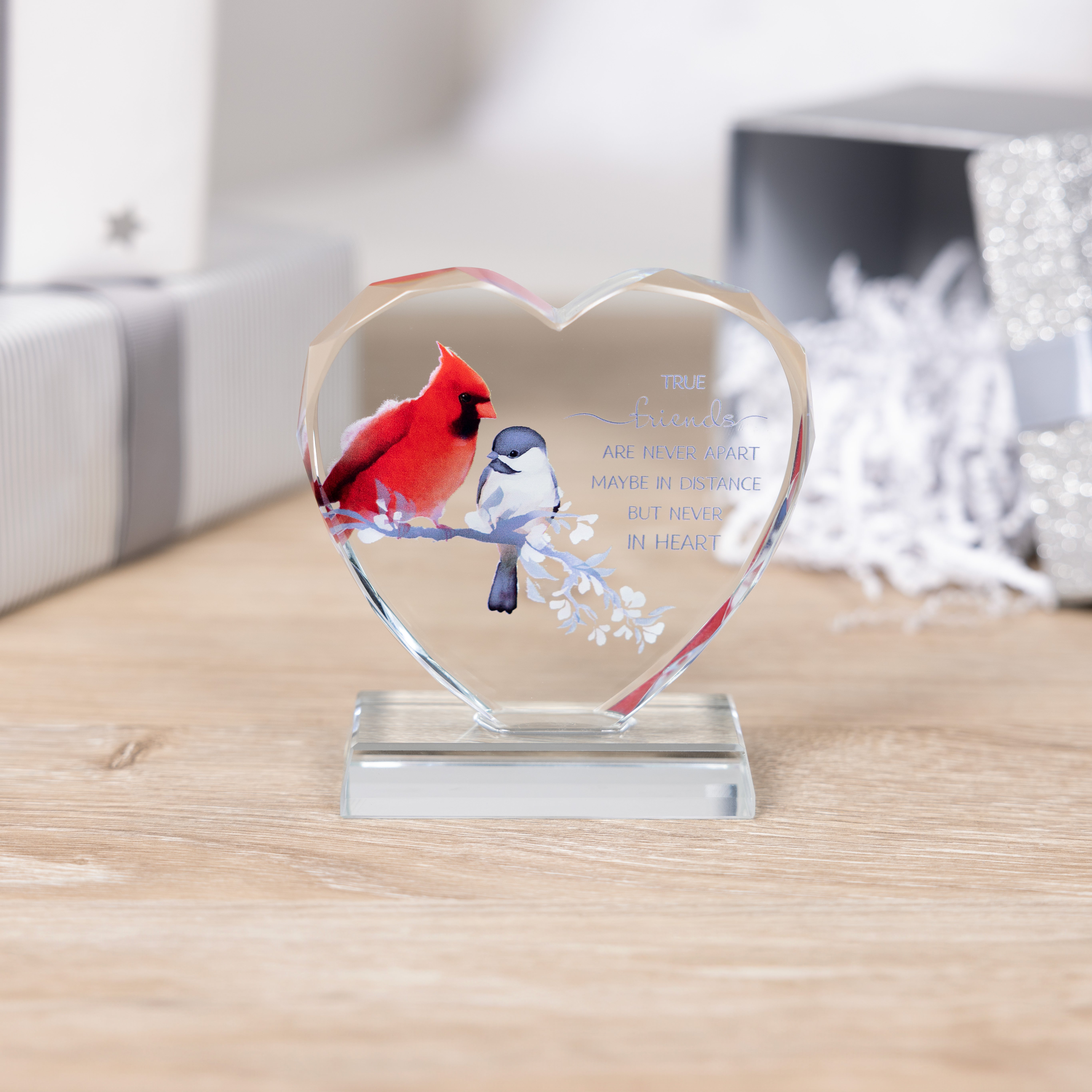 "True Friends" Crystal Heart Plaque