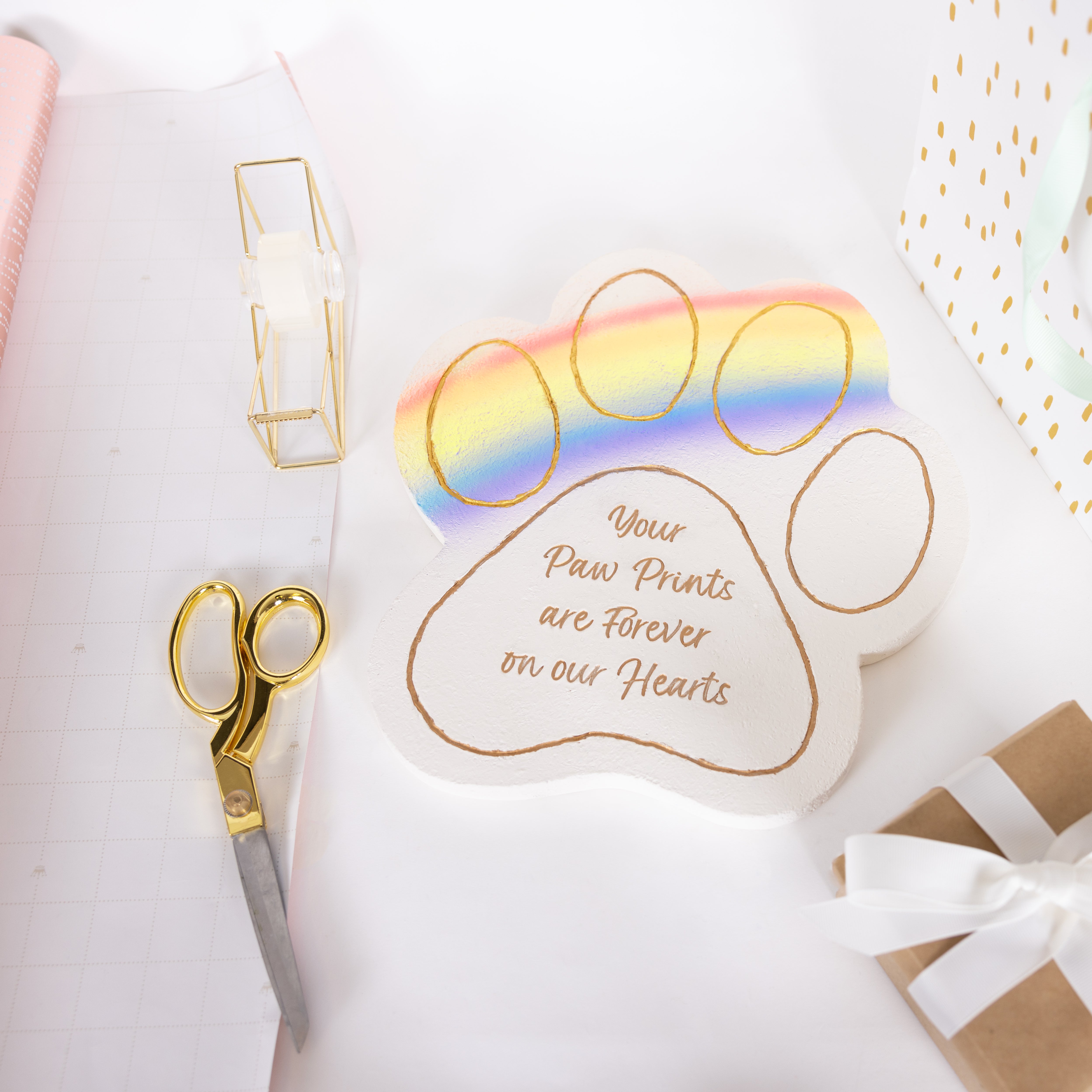 Pawprints Garden Memorial Stone