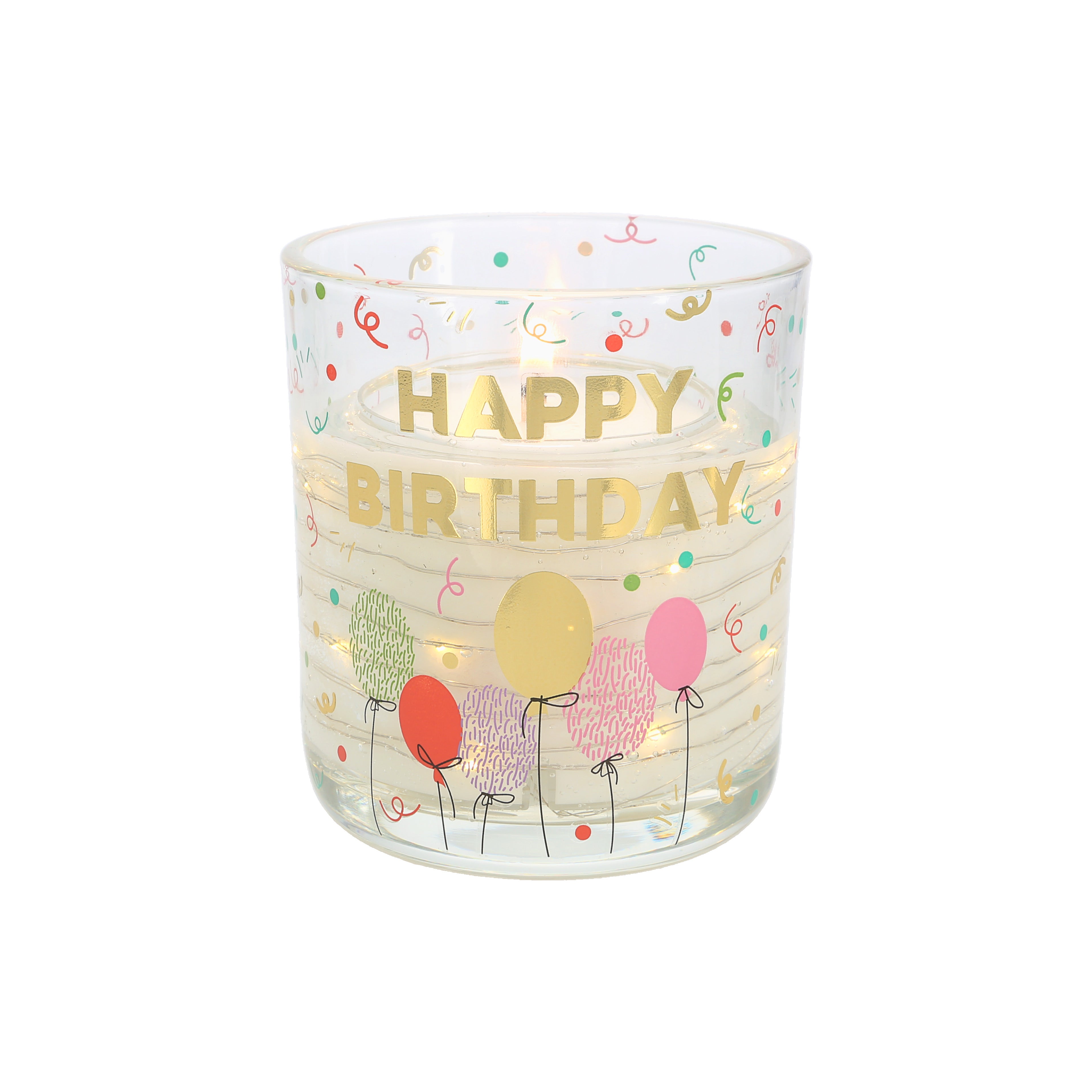  Happy Birthday Candle with LED accents