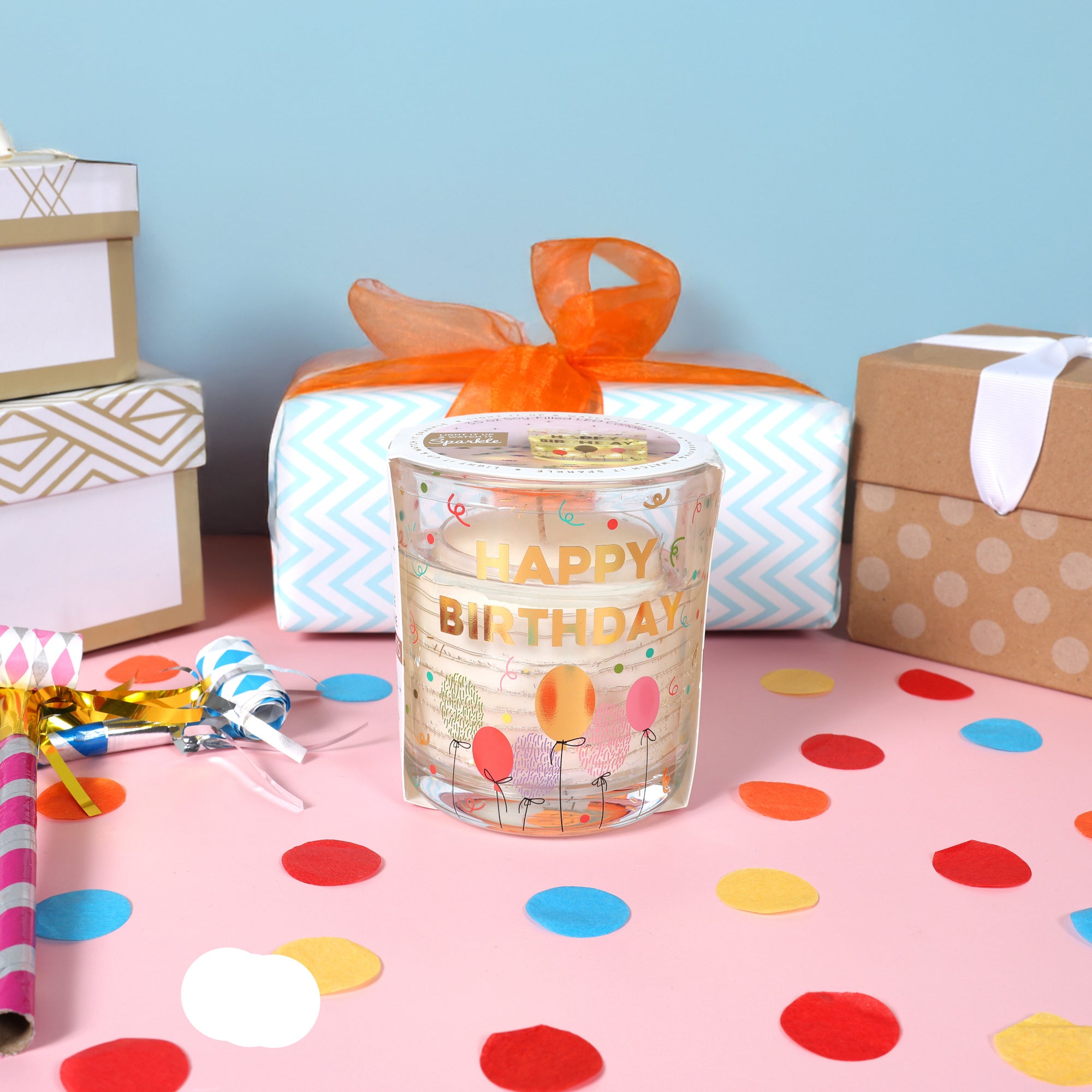  Happy Birthday Candle with LED accents