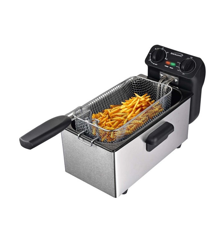 Brentwood 3l Or 12cup Electric Deep Fryer    stainless Steel