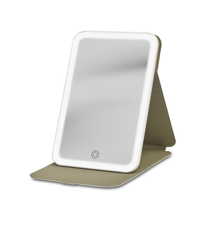 Ihome Ultra Thin Portable, Rechargeable Mirror With Led Lights