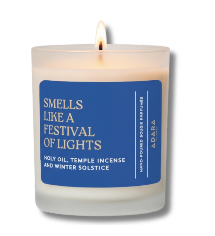 Smells Like A Festival Of Lights   Hanukkah Scented Candle