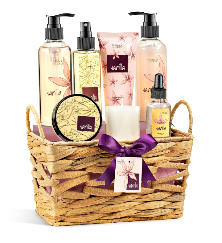 Vanilla Spa Gift Basket For Mom