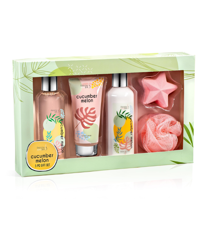 Cucumber Melon Spa Gift Box For Her – Relaxing Bath & Body Self-care Set