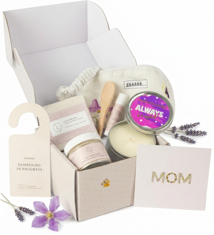 Natural Bath And Body Gift Set-Thank You Gift Box