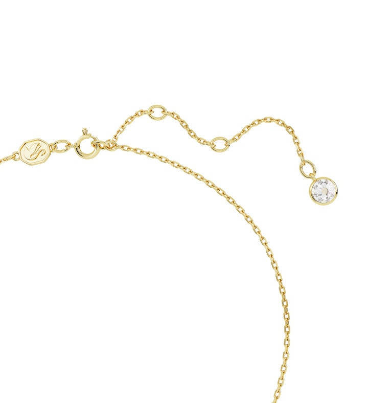 Chroma Pendant, Heart, Red, 18k Gold Finish